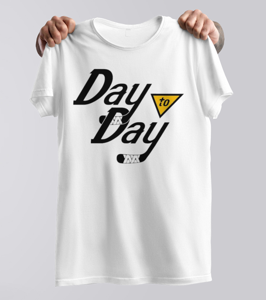 Day To Day Pittsburgh Penguins Hockey Stick Triangle T-Shirt