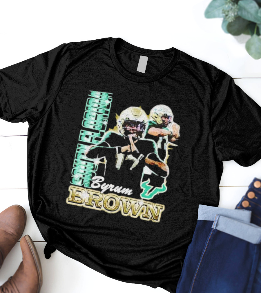Byrum Brown South Florida Bulls Football T-Shirt