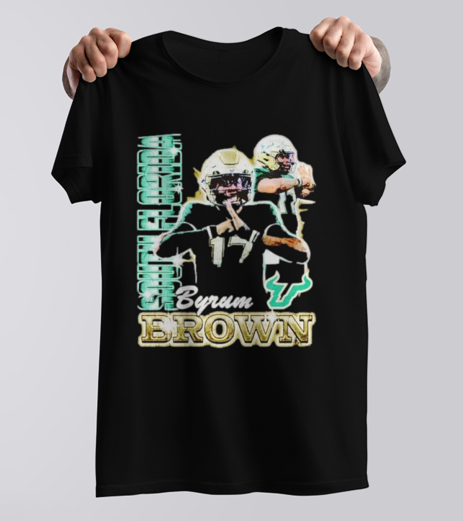 Byrum Brown South Florida Bulls Football T-Shirt
