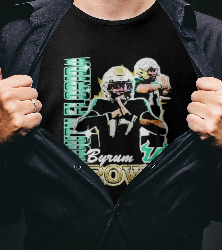 Byrum Brown South Florida Bulls Football T-Shirt