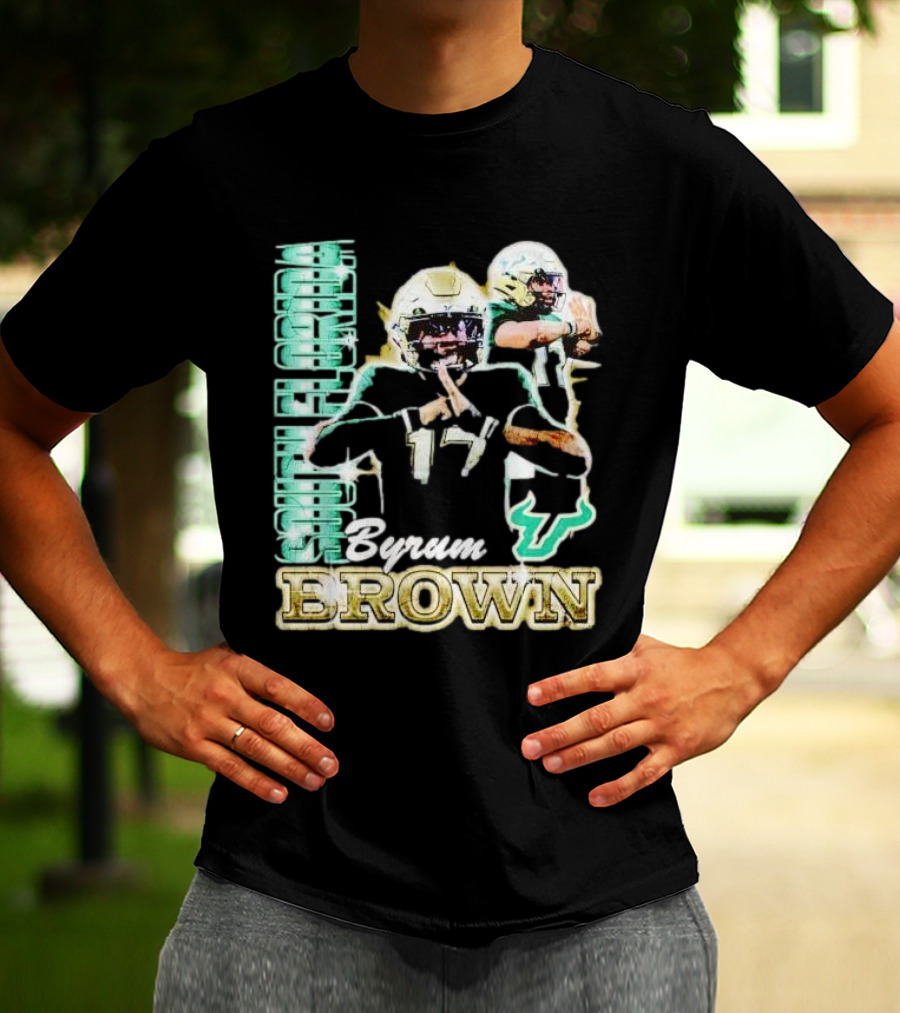 Byrum Brown South Florida Bulls Football T-Shirt