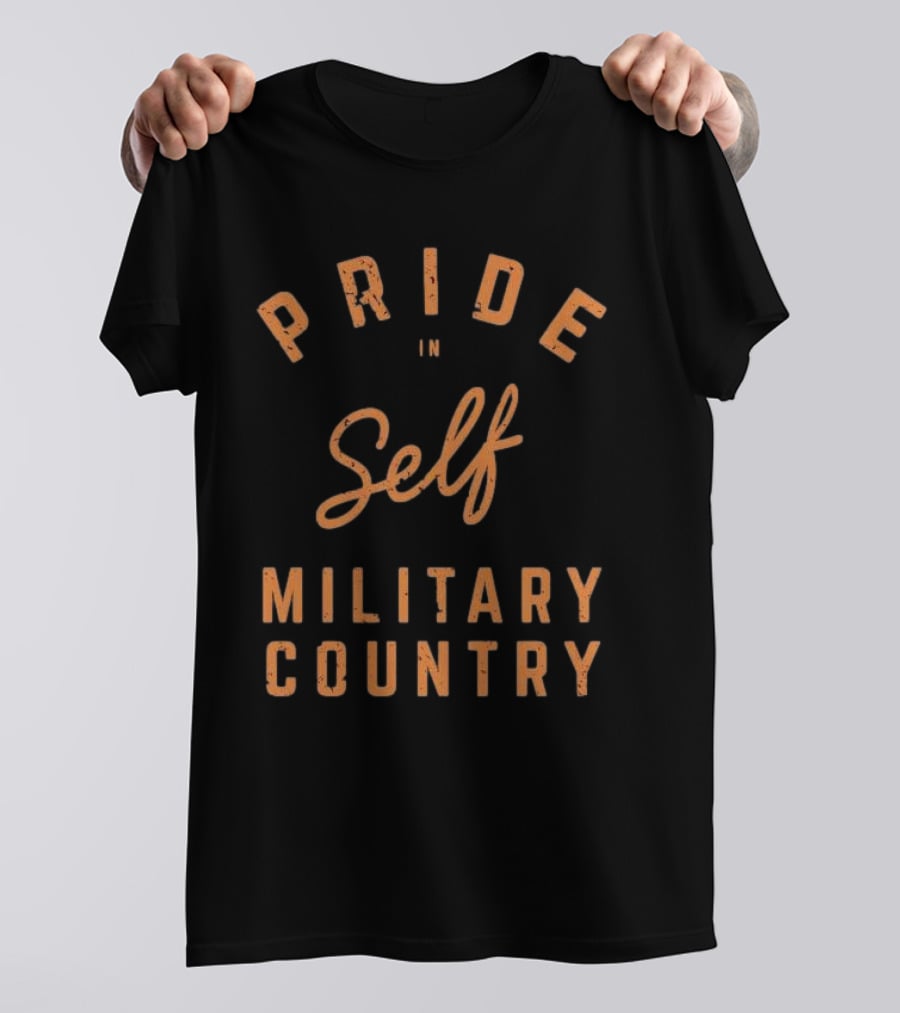 Pride In Self Celebrating Military Country Spirit T-Shirt