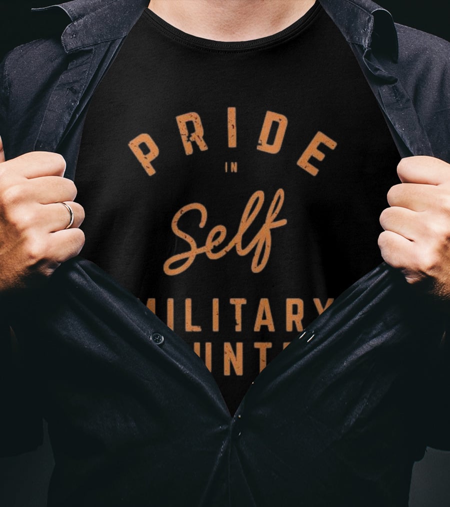 Pride In Self Celebrating Military Country Spirit T-Shirt