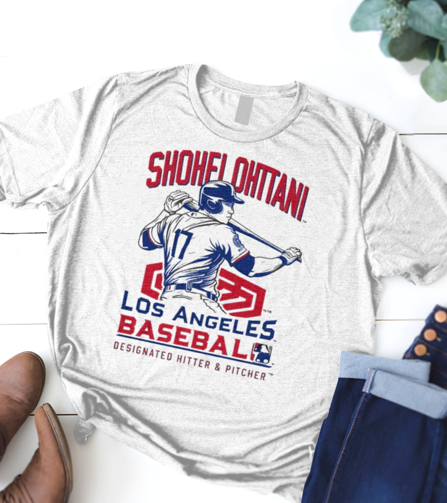 Shohei Ohtani Los Angeles Baseball Designated Hitter And Pitcher T-Shirt