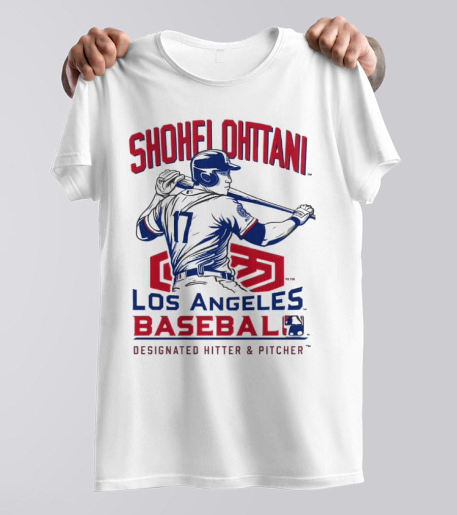 Shohei Ohtani Los Angeles Baseball Designated Hitter And Pitcher T-Shirt