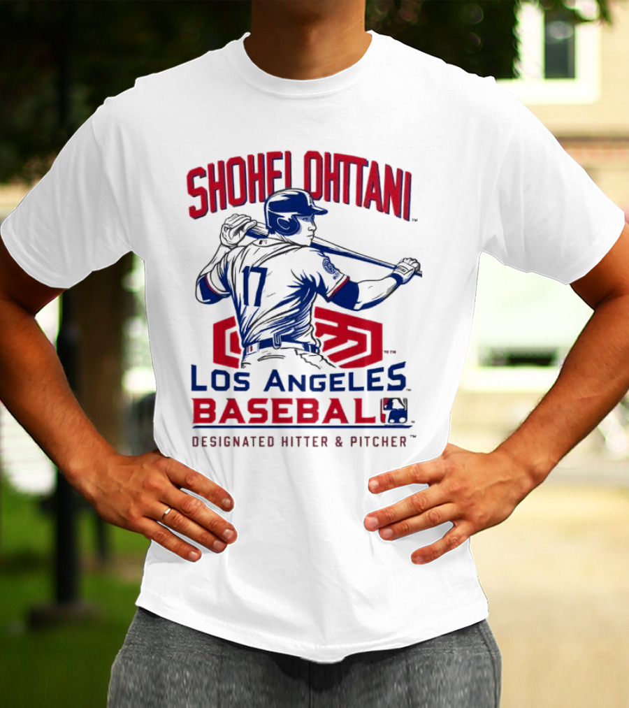 Shohei Ohtani Los Angeles Baseball Designated Hitter And Pitcher T-Shirt