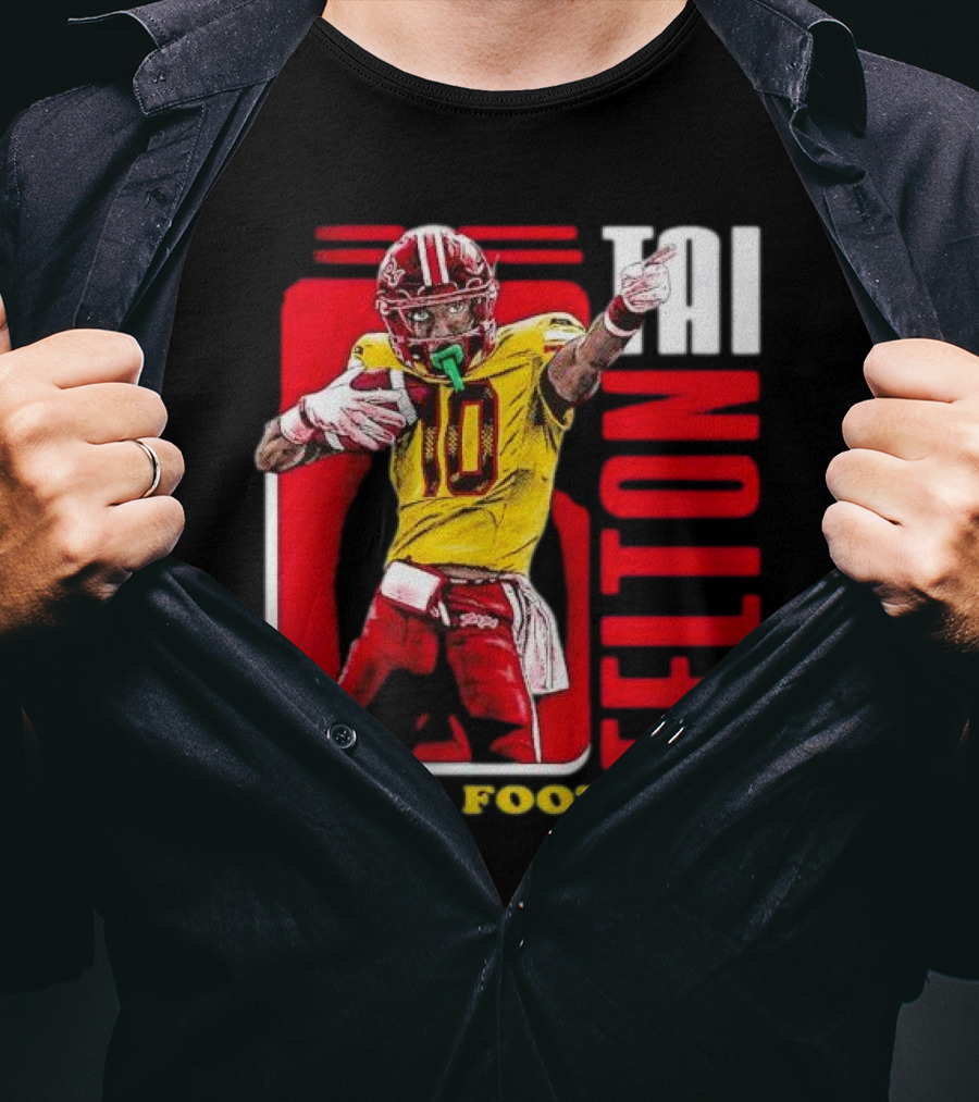 Tai Felton Terps Football Maryland Terrapins Retro 90s T-Shirt