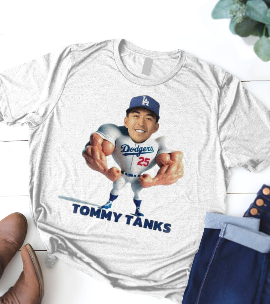 Tommy Tanks Los Angeles Dodgers 25 Character T-Shirt