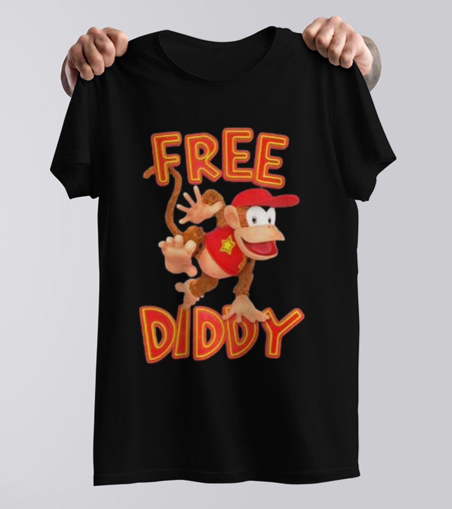 Free Diddy Kong Nintendo Character T-Shirt