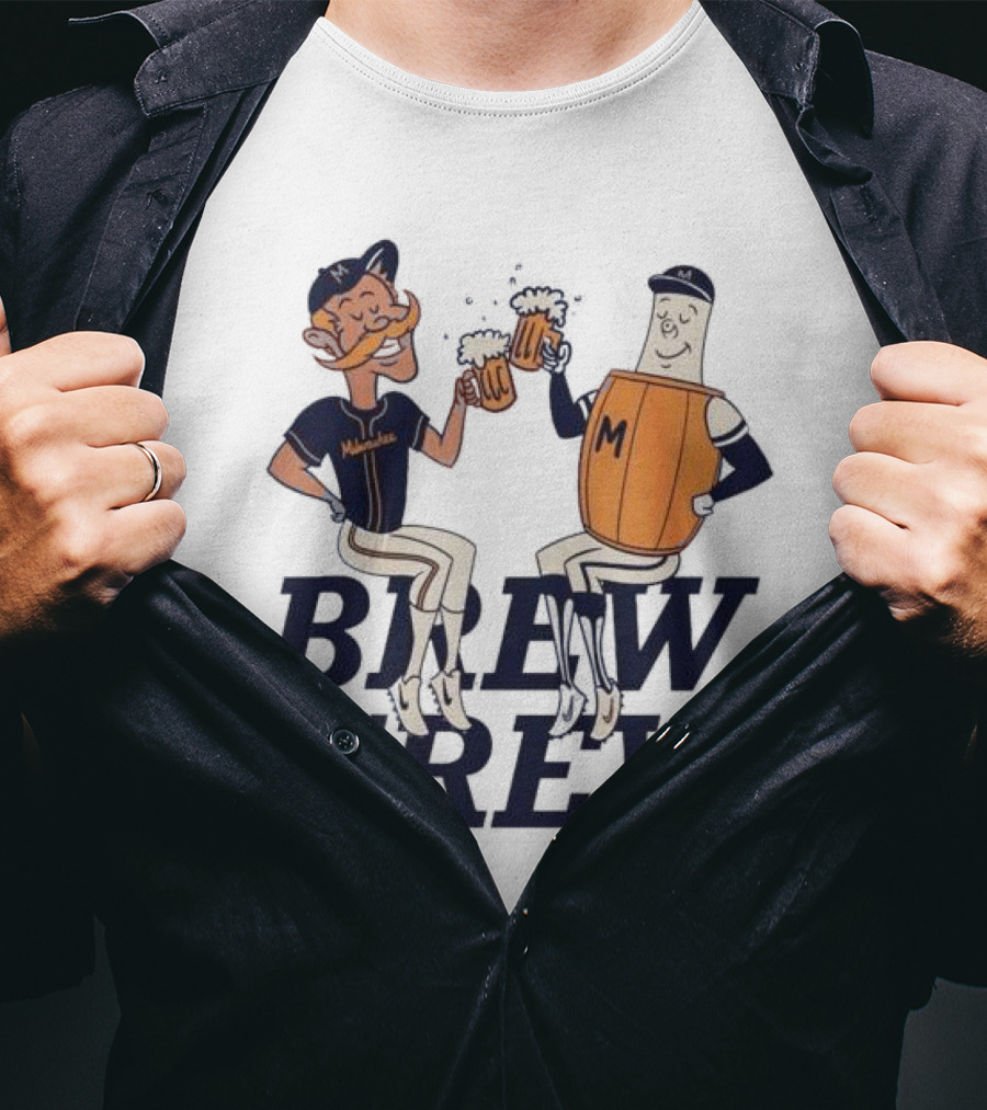 Milwaukee Brew Crew Drinking Mascots T-Shirt