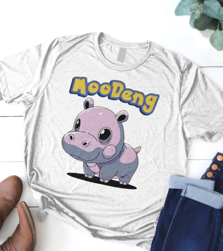 MooDeng Hippo Cartoon Cute Character T-Shirt