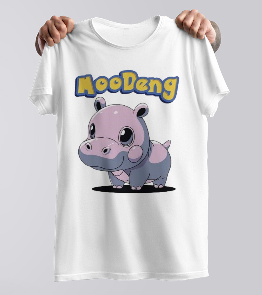 MooDeng Hippo Cartoon Cute Character T-Shirt