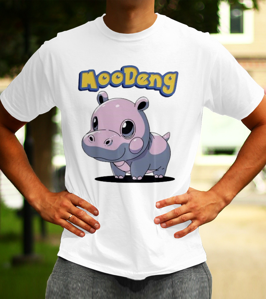 MooDeng Hippo Cartoon Cute Character T-Shirt