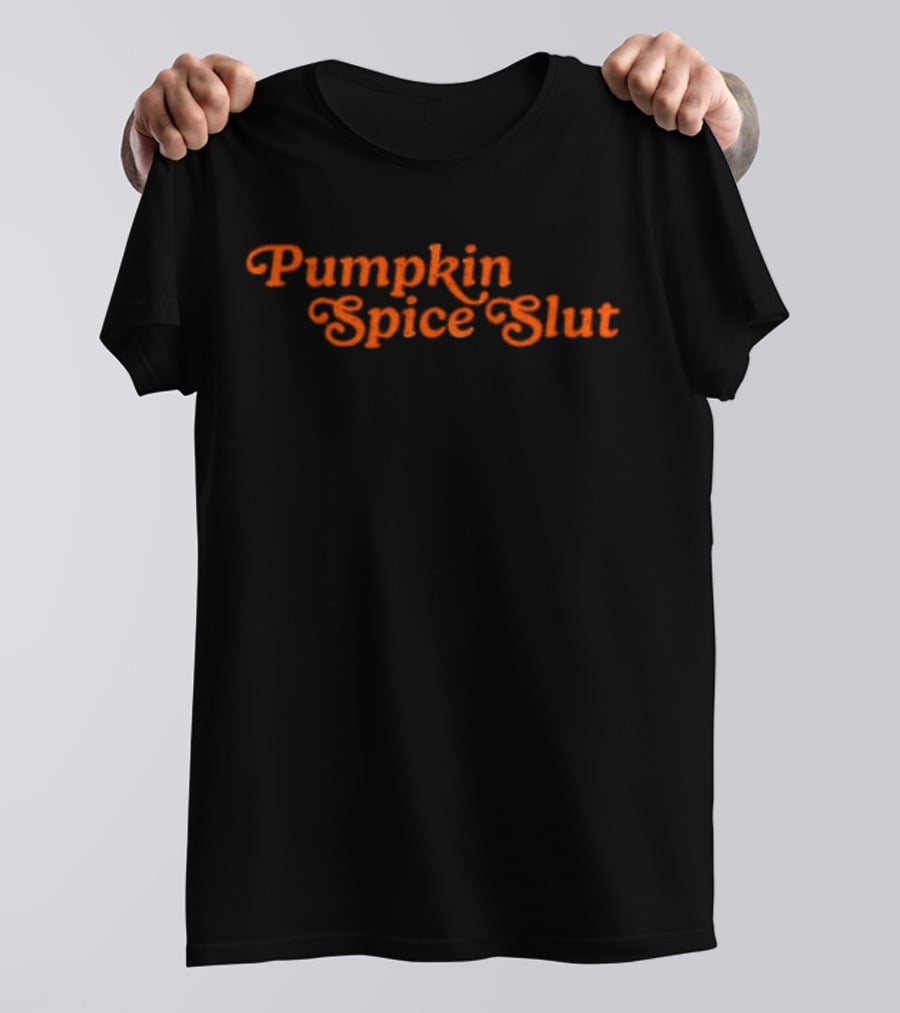 Pumpkin Spice Slut Retro Font Fall Humor T-Shirt