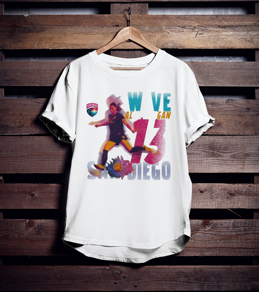 San Diego Wave FC Alex Morgan 13 Action T-Shirt