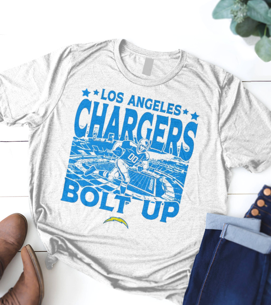 Los Angeles Chargers Bolt Up Gameday Football Stadium T-Shirt