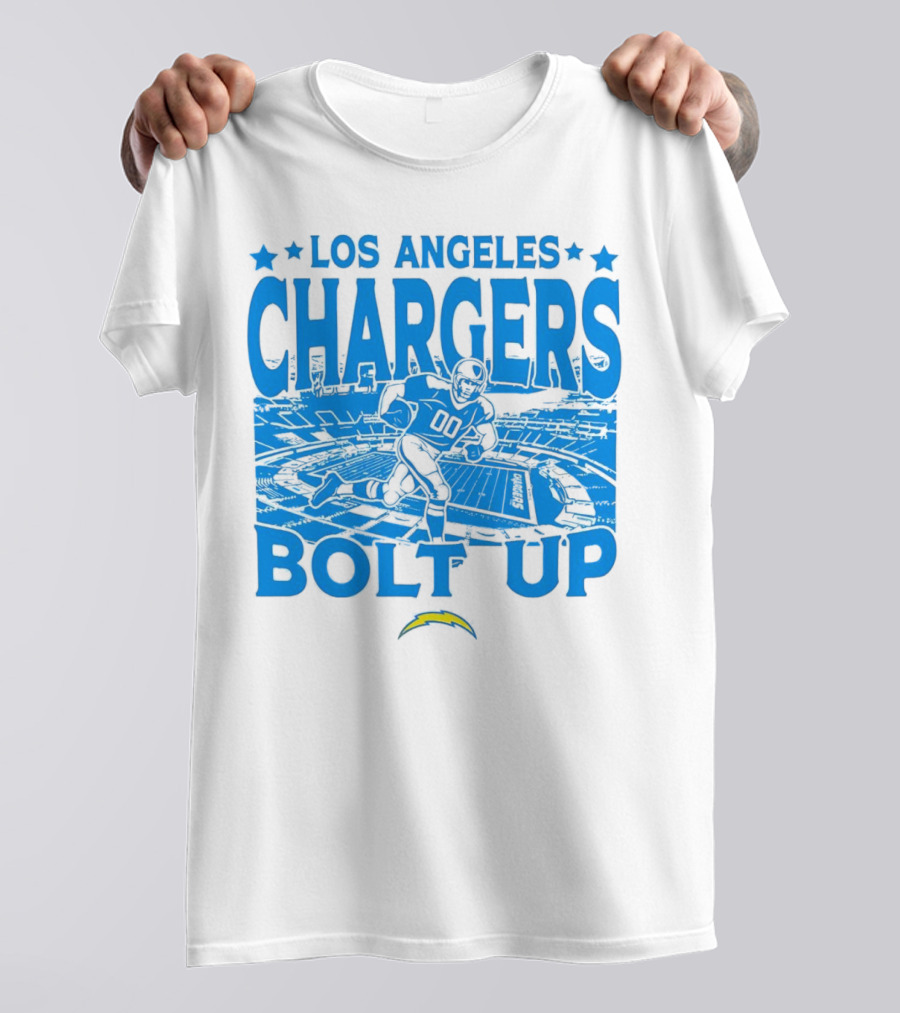 Los Angeles Chargers Bolt Up Gameday Football Stadium T-Shirt