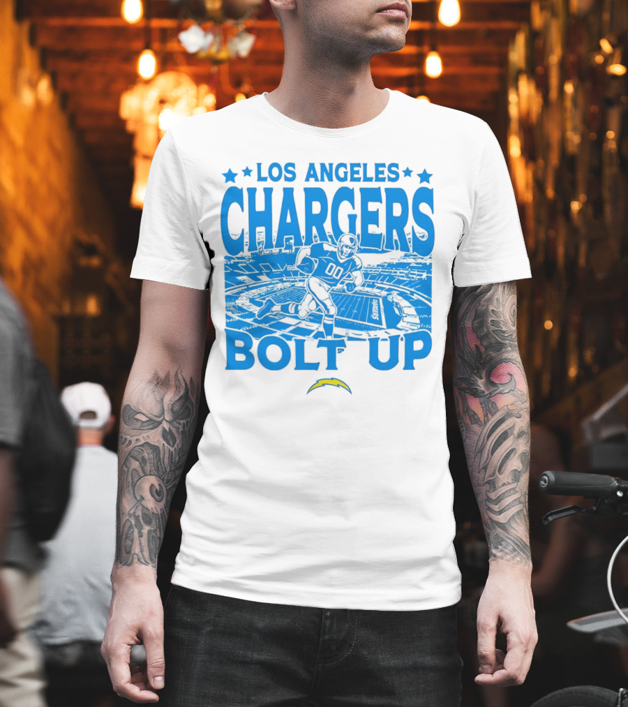 Los Angeles Chargers Bolt Up Gameday Football Stadium T-Shirt