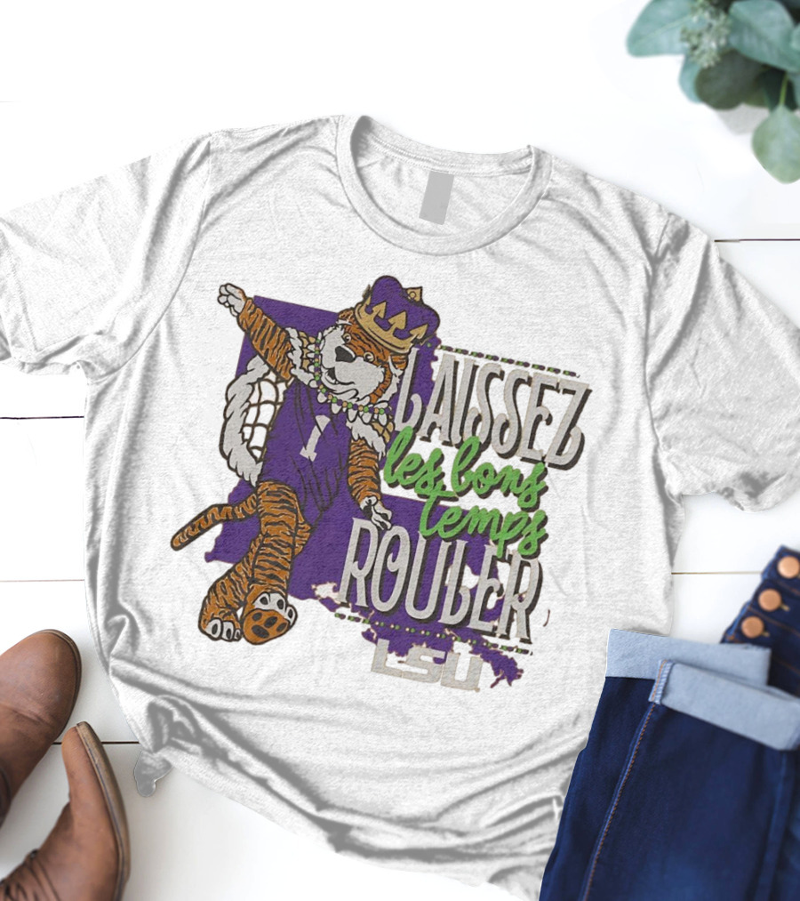 LSU Tigers Laissez Les Bons Temps Rouler Mardi Gras T-Shirt