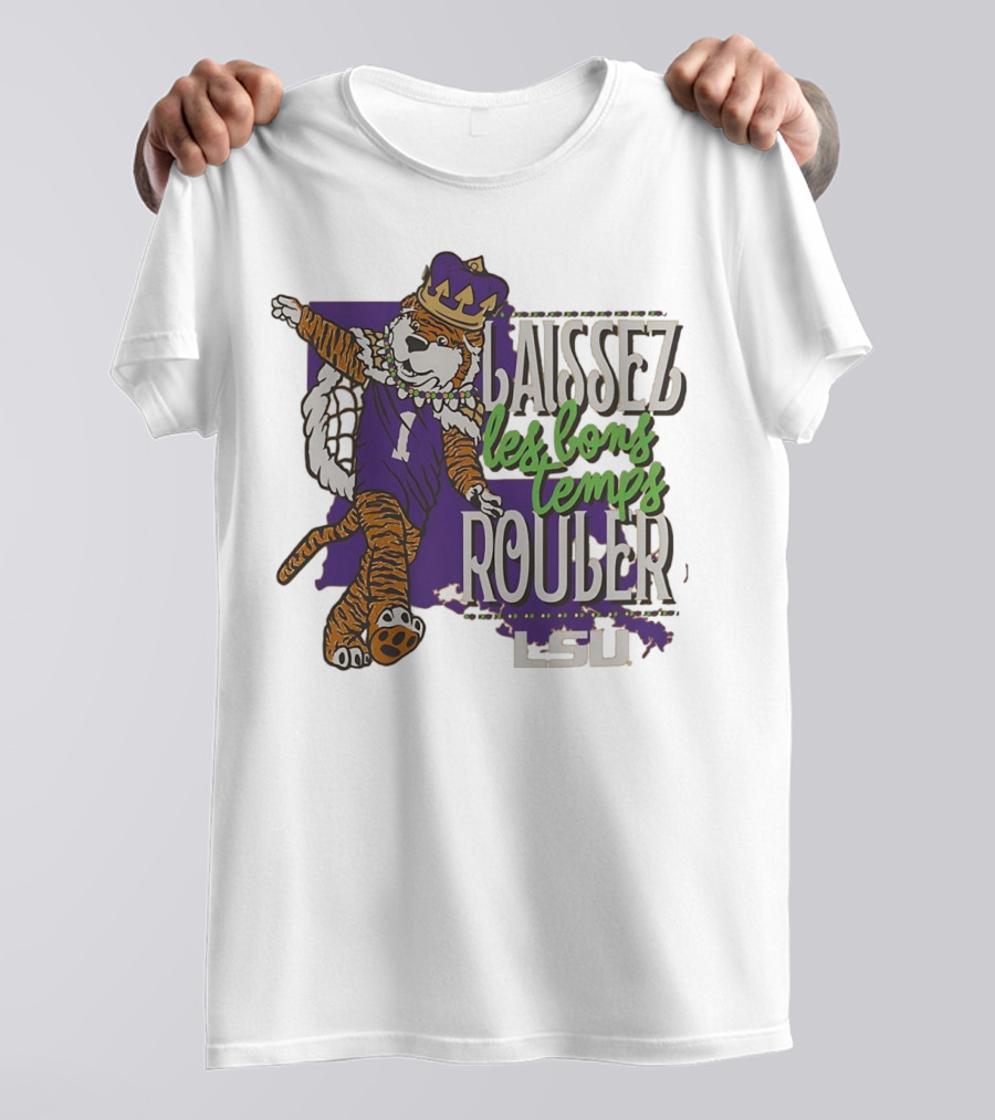 LSU Tigers Laissez Les Bons Temps Rouler Mardi Gras T-Shirt