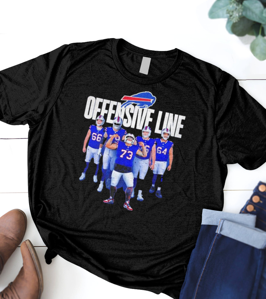 Buffalo Bills Offensive Line Love For The Big Team Spirit T-Shirt