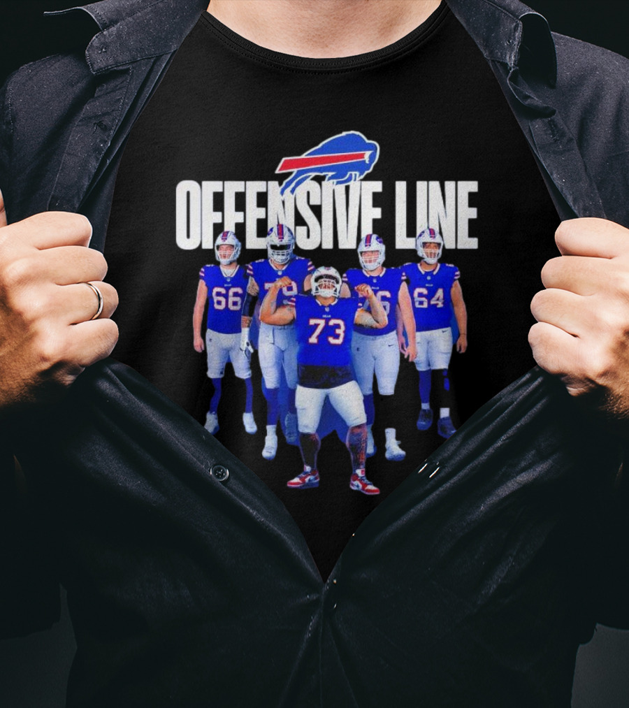Buffalo Bills Offensive Line Love For The Big Team Spirit T-Shirt