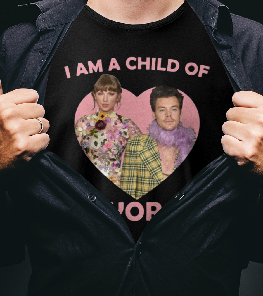 I Am A Child Of Divorce Heart With Floral And Plaid Outfits T-Shirt