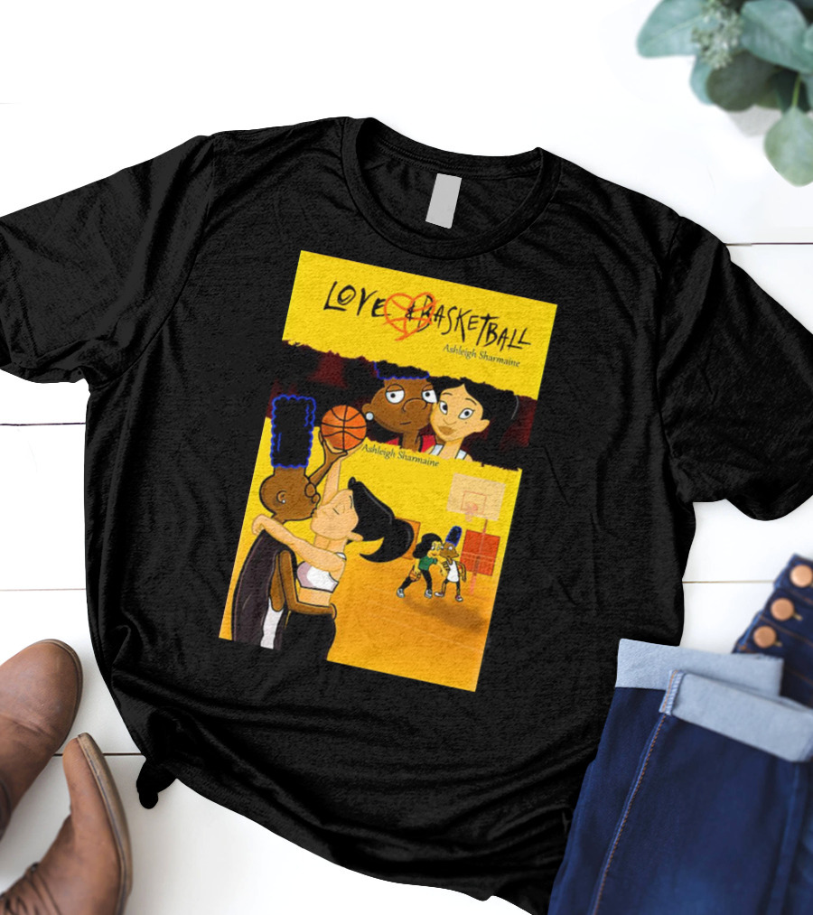Love And Basketball Ashleigh Sharmaine Animated Romance Sports T-Shirt