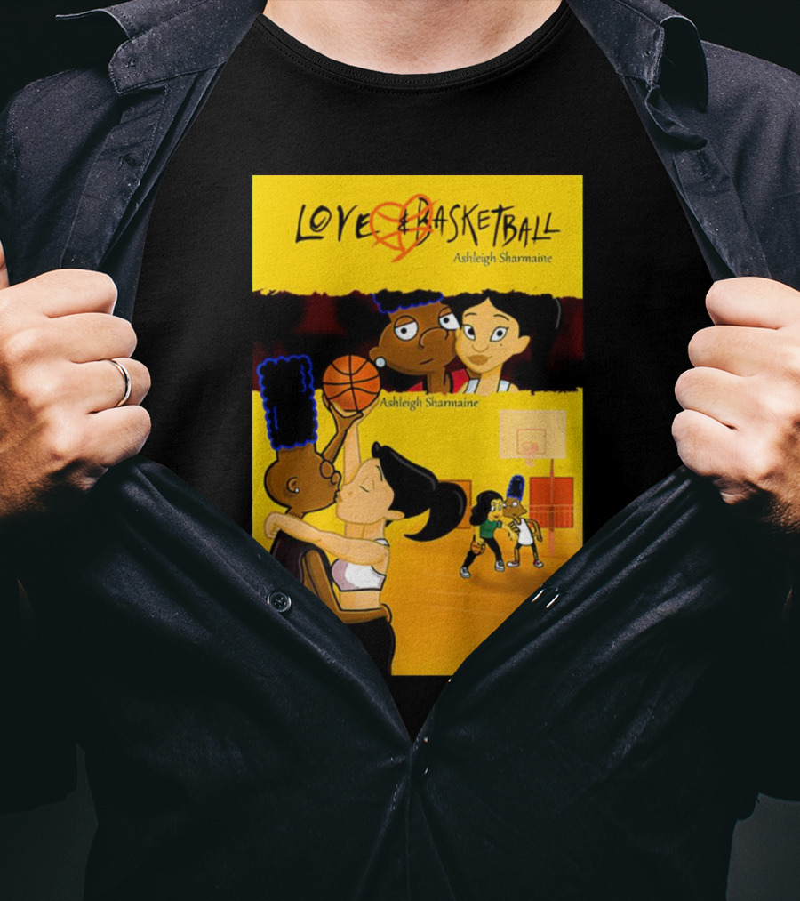 Love And Basketball Ashleigh Sharmaine Animated Romance Sports T-Shirt