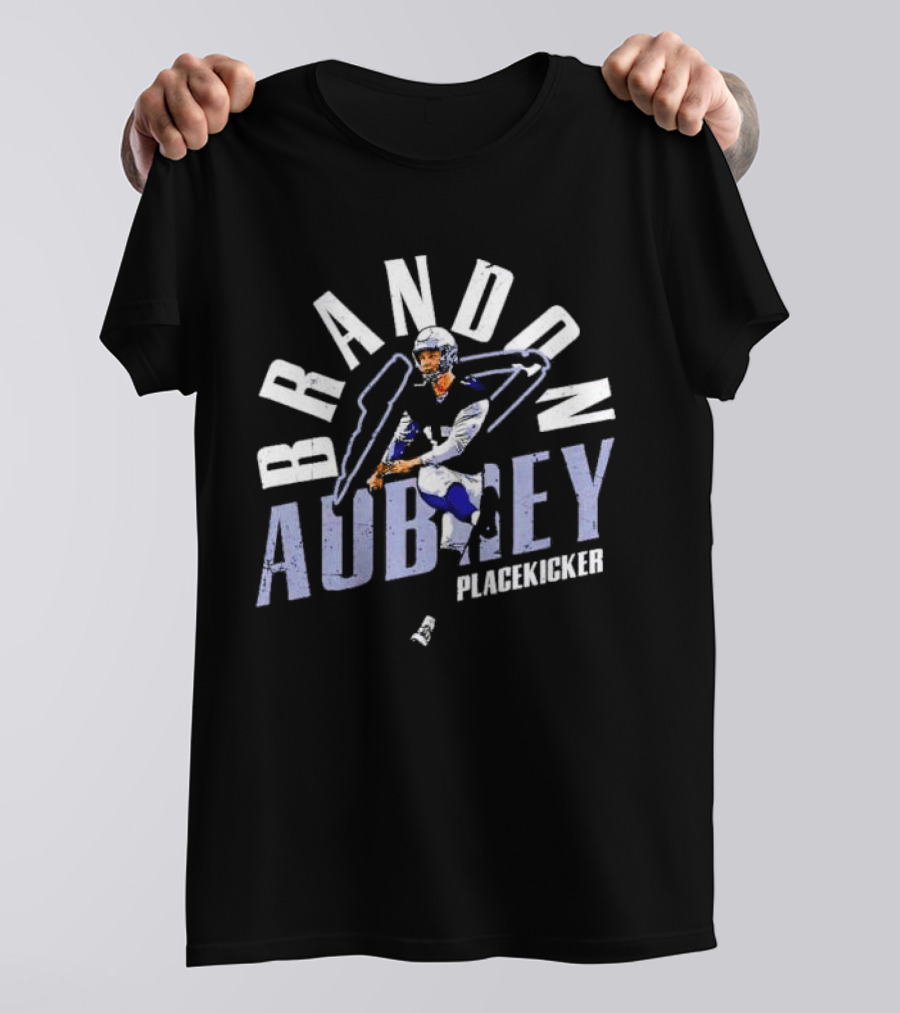 Brandon Aubrey Dallas Cowboys Placekicker Football Action T-Shirt