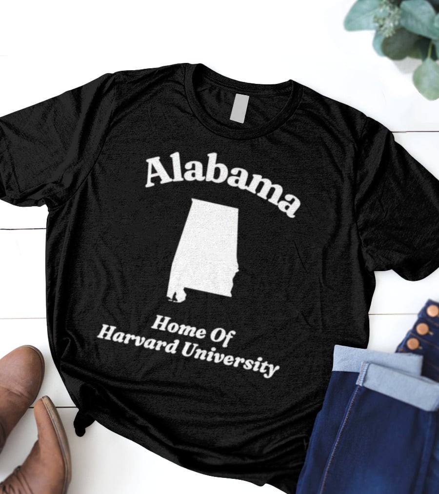 Alabama Home Of Harvard University Map T-Shirt