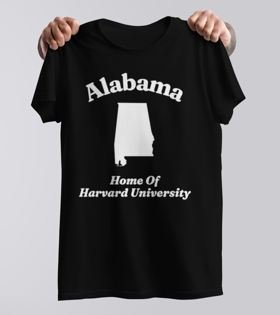 Alabama Home Of Harvard University Map T-Shirt