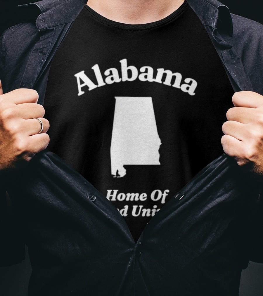 Alabama Home Of Harvard University Map T-Shirt