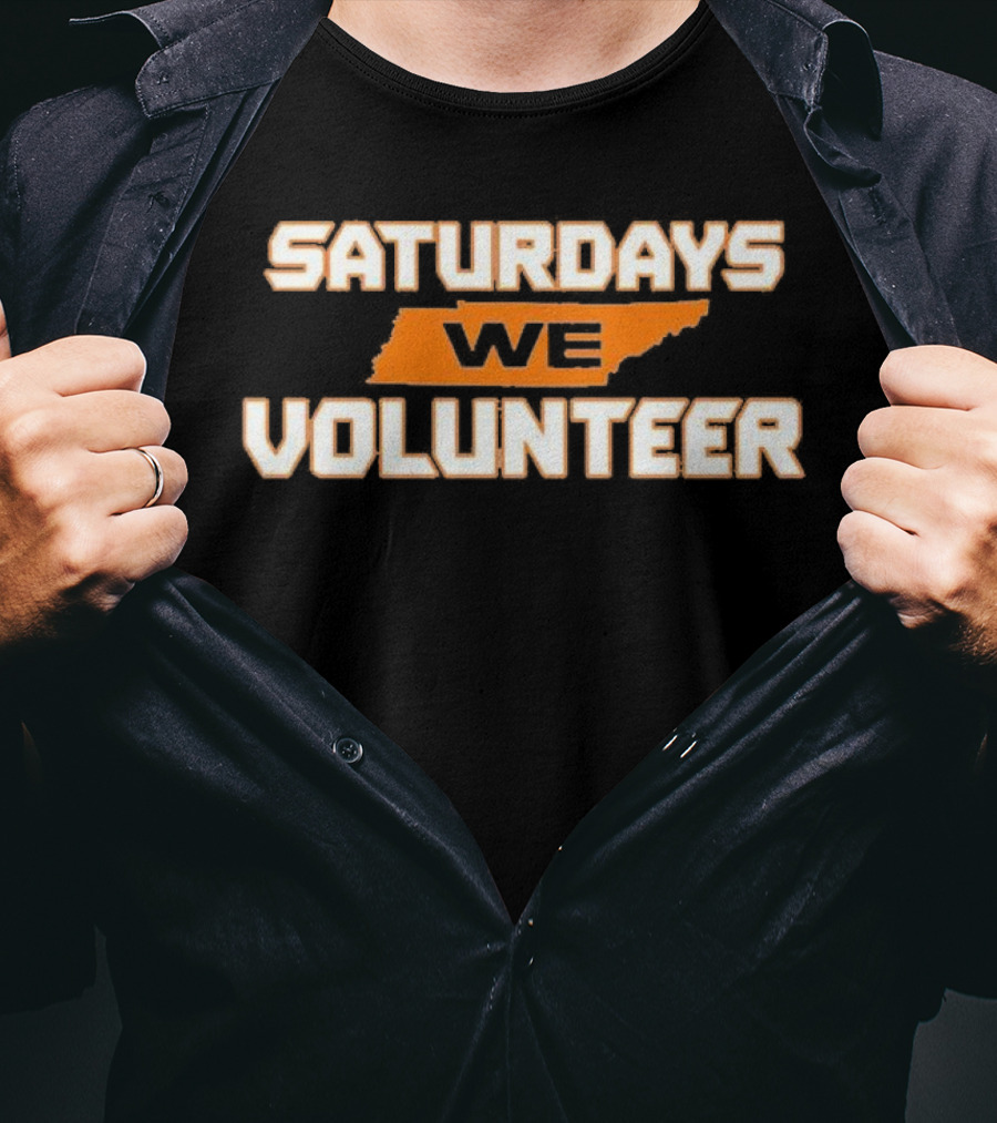 Saturdays We Volunteer Tennessee State Orange T-Shirt