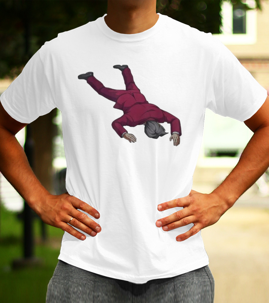 Ace Attorney Investigations Collection Miles Edgeworth Faceplant Pose T-Shirt
