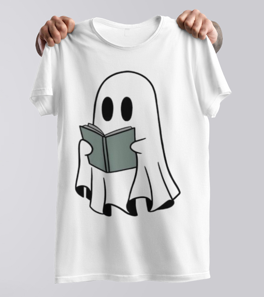 Fantôme Ghost Reading Book T-Shirt