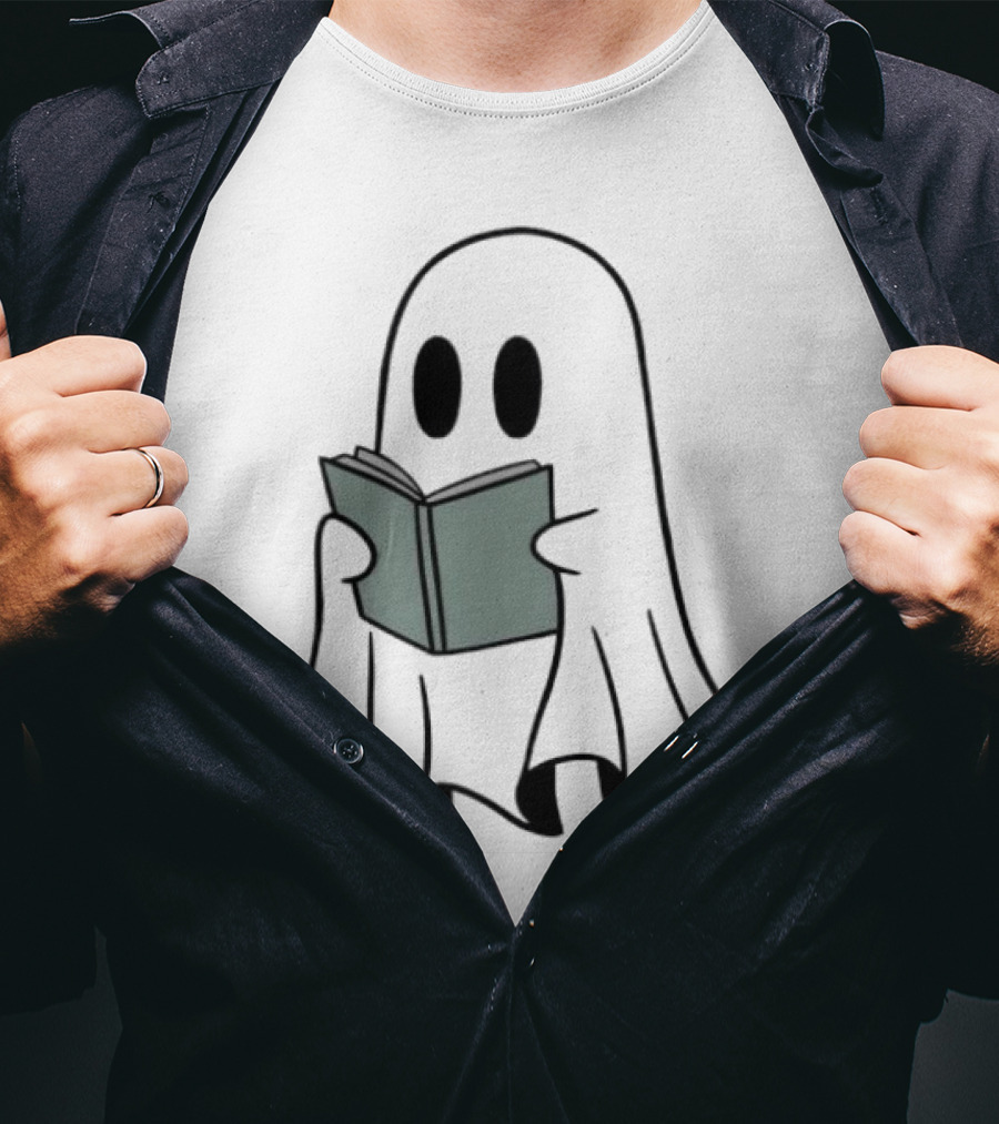 Fantôme Ghost Reading Book T-Shirt