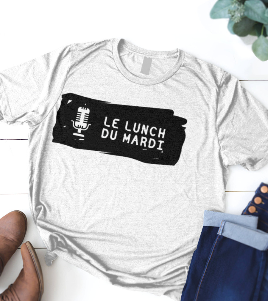 Le Lunch Du Mardi Podcast MLS Microphone T-Shirt