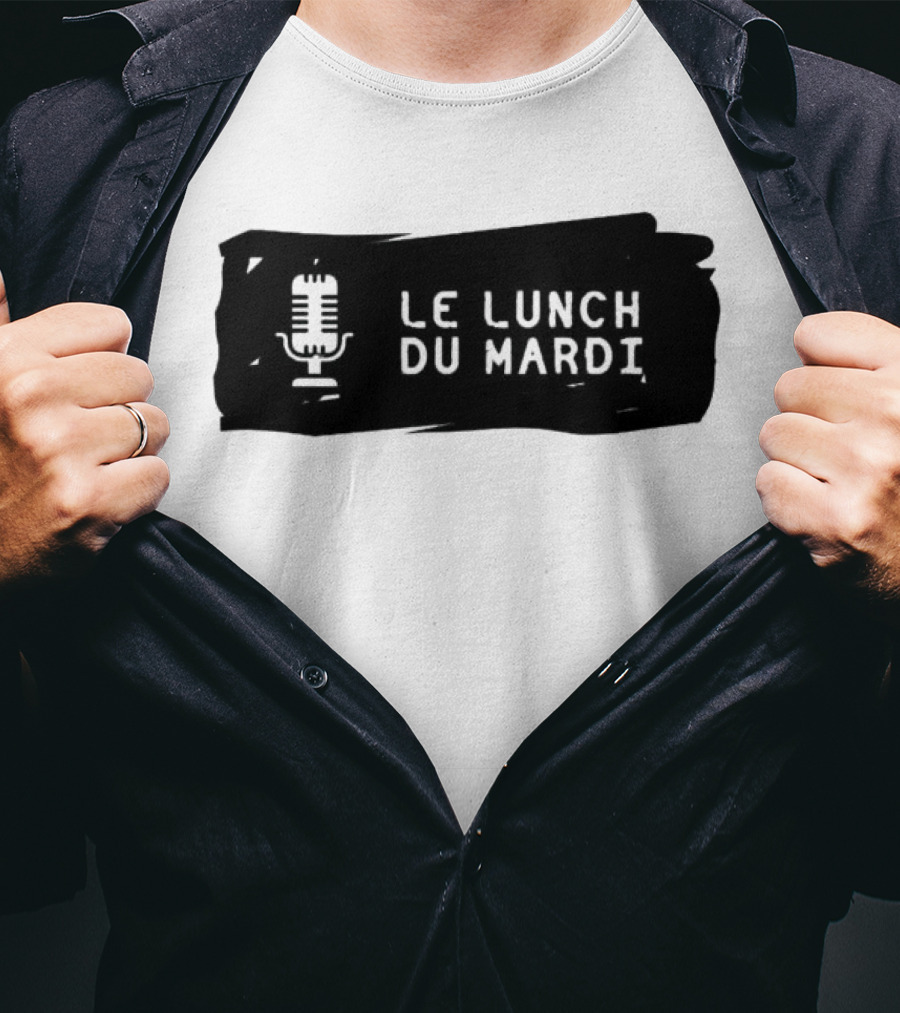 Le Lunch Du Mardi Podcast MLS Microphone T-Shirt