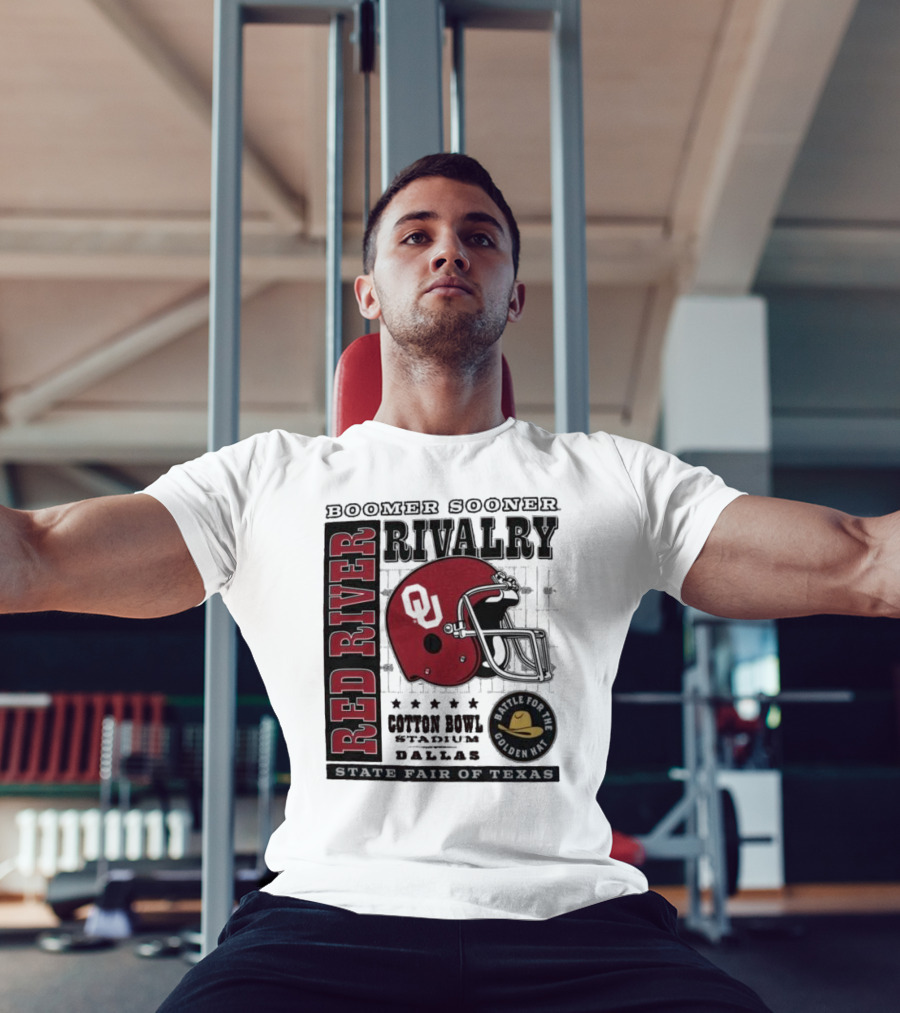 Boomer Sooner Red River Rivalry Cotton Bowl State Fair Of Texas Battle For The Golden Hat T-Shirt