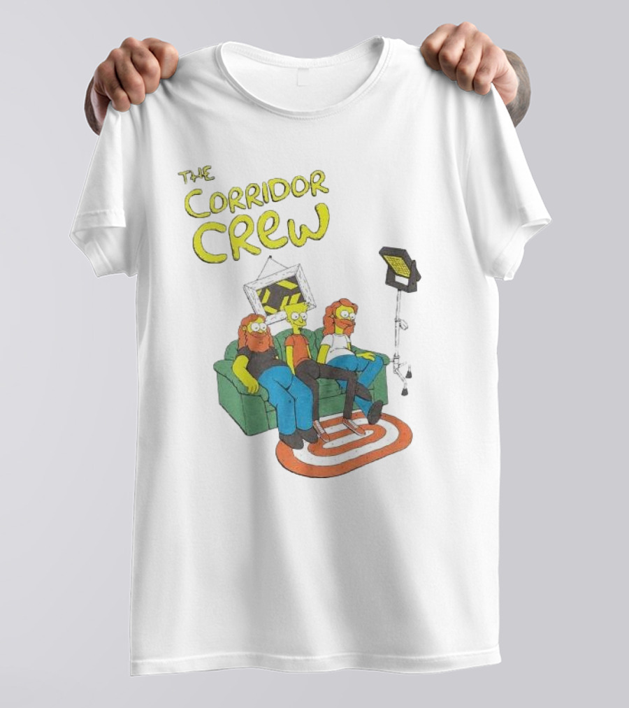 The Corridor Crew Couch Animation Characters With Lighting Equipment T-Shirt