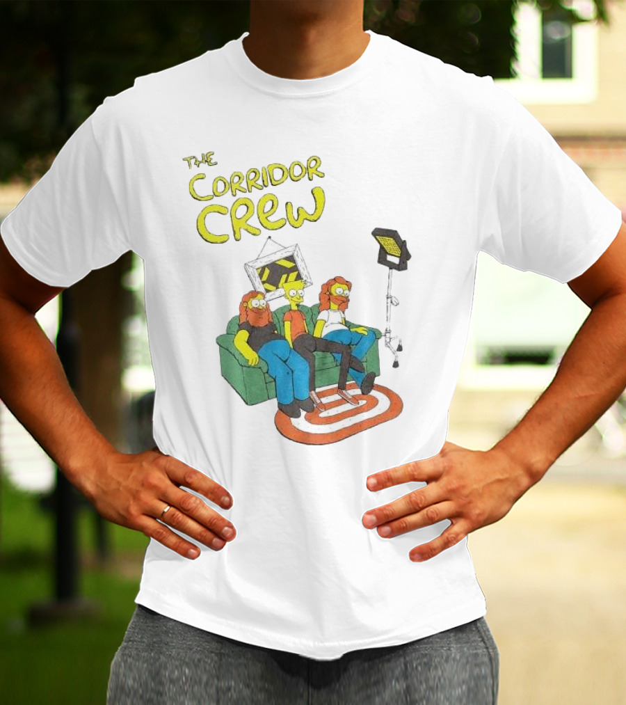 The Corridor Crew Couch Animation Characters With Lighting Equipment T-Shirt