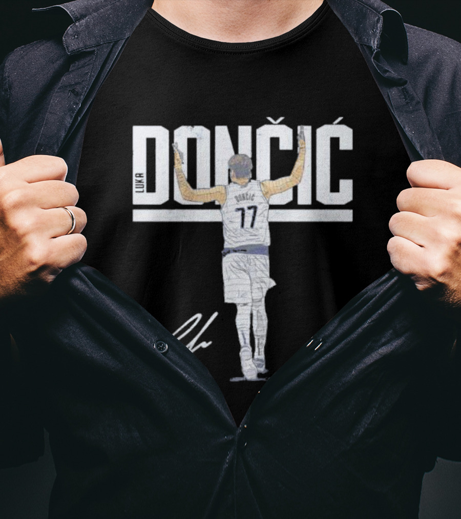 Luka Doncic Dallas Mavericks Dončić 77 Signature T-Shirt