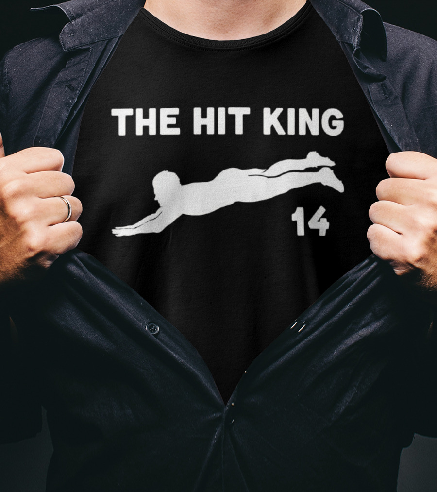 The Hit King 14 Pete Rose Charlie Hustle Iconic T-Shirt