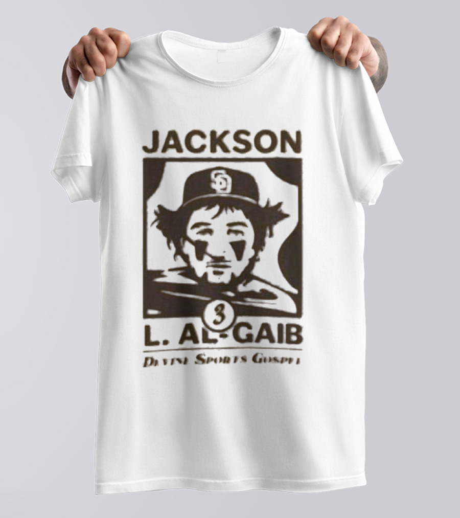 Devine Sports Gospel Jackson L Al-Gaib San Diego Padres 3 T-Shirt