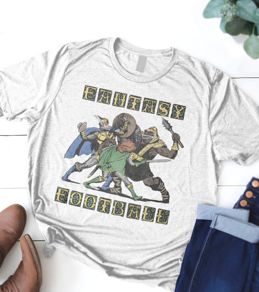 Fantasy Football Adventurous Warrior Battle T-Shirt