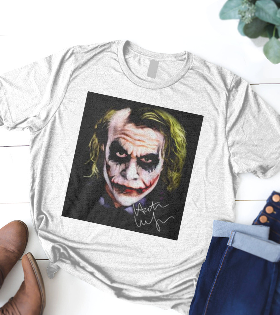 Joker 2 Heath Ledger Signature T-Shirt