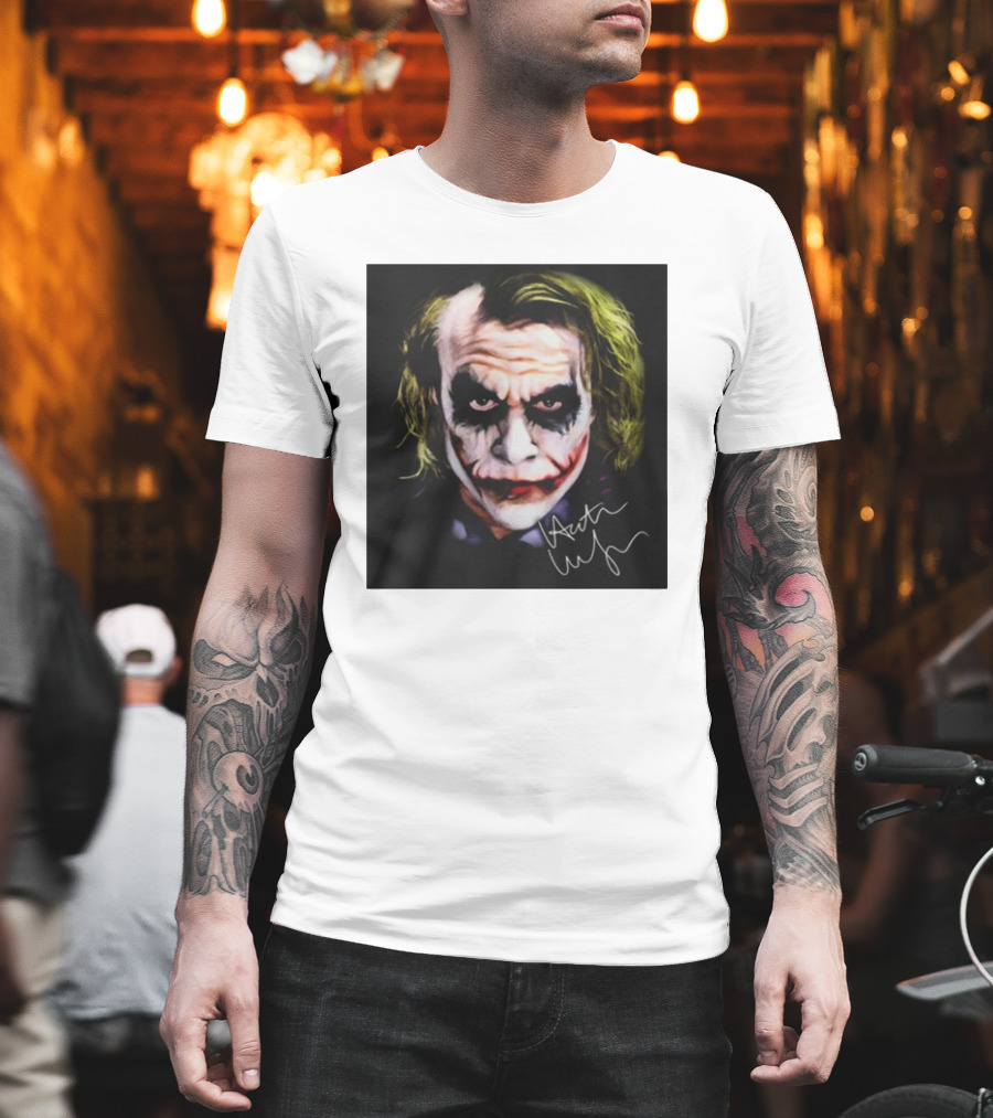 Joker 2 Heath Ledger Signature T-Shirt