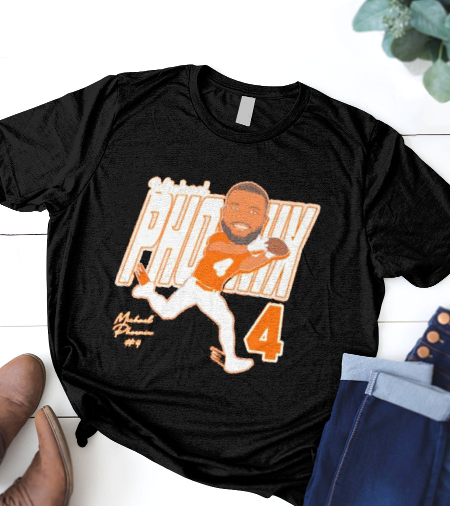 Michael Phoenix #4 Sam Houston Bearkats Signature Player Cartoon T-Shirt