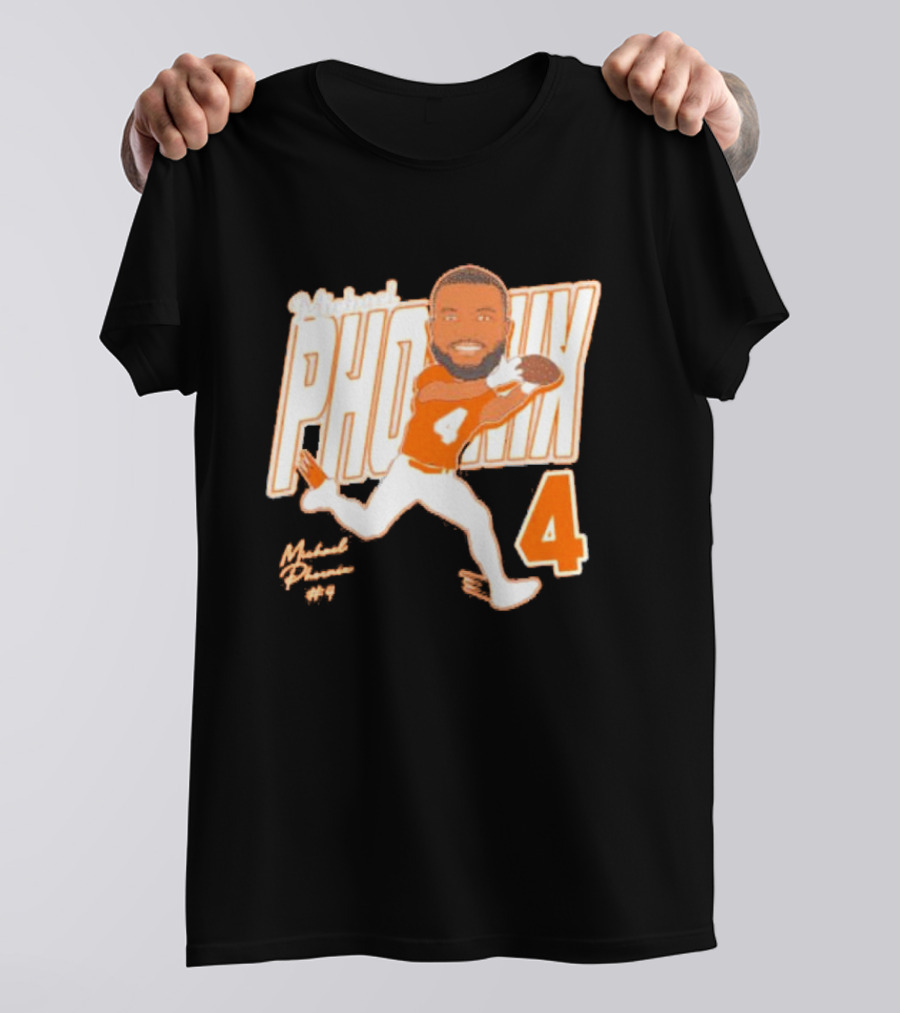 Michael Phoenix #4 Sam Houston Bearkats Signature Player Cartoon T-Shirt